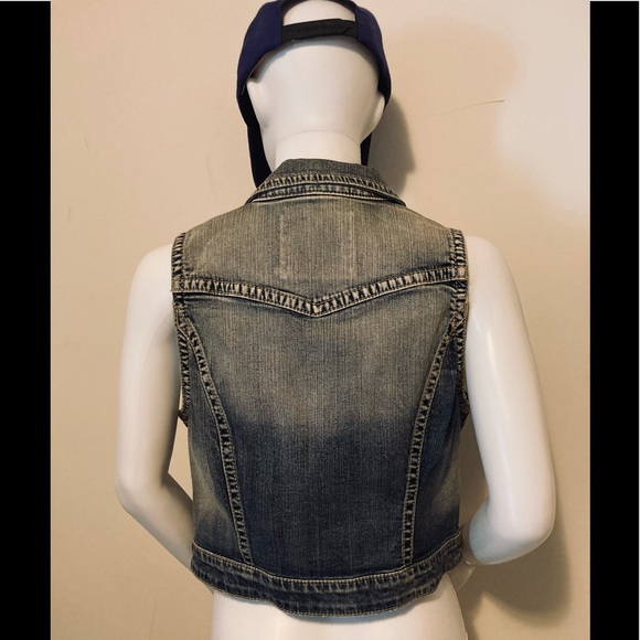 🆕👩🏽🦳SILVER CO DENIM VEST WITH STRETCH👩🏽🦳🆕 - Picture 7 of 12
